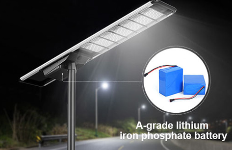 all in one lifepo4 battery solar street light a grade battery