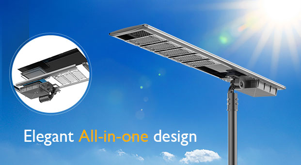 Adjustable All-in-one Lifepo4 Battery Solar Street Light(AN-SLZ2) Advantages